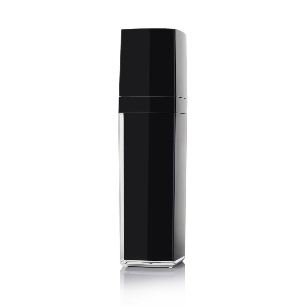 Accept OEM Black Acrylic Cosmetic Packing Cream Jar Lotion Bottle with Pump