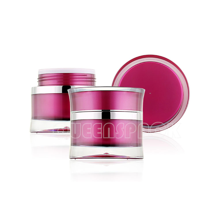 Acceptable Customer's Logo Acrylic Cream Jar 15ML 30ML 50ML 100ML Design Cosmetics Cream Jar