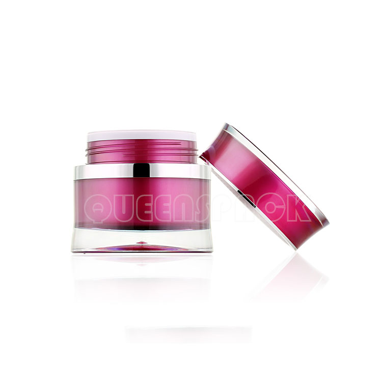 Acceptable Customer's Logo Acrylic Cream Jar 15ML 30ML 50ML 100ML Design Cosmetics Cream Jar