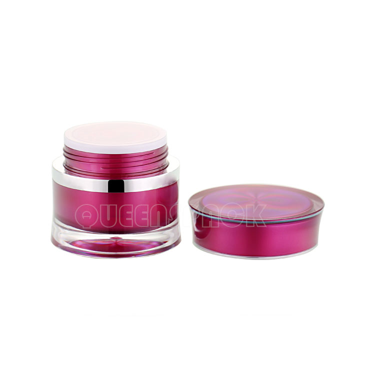 Acceptable Customer's Logo Acrylic Cream Jar 15ML 30ML 50ML 100ML Design Cosmetics Cream Jar