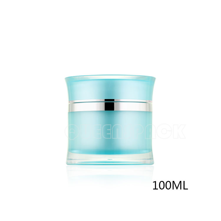 Acceptable Customer's Logo Acrylic Cream Jar 15ML 30ML 50ML 100ML Design Cosmetics Cream Jar