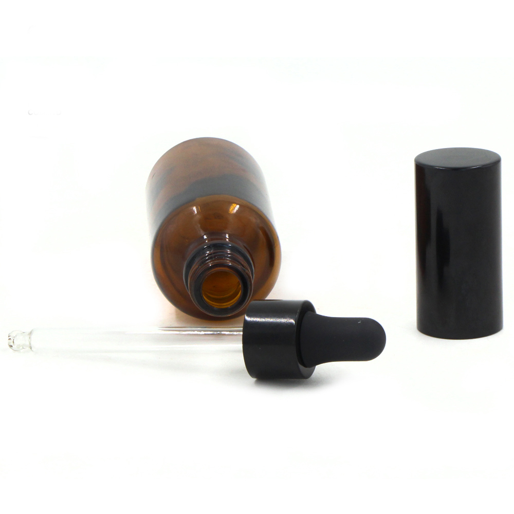 Accepted customization hot sale cosmetic glass packaging dropper bottle for essential oil and skin cream