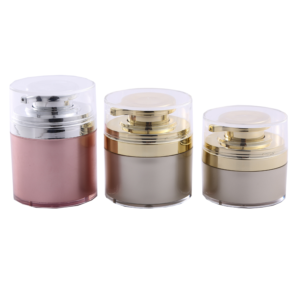 Acrylic Airless Cosmetic Cream Pump Jar For Lotion