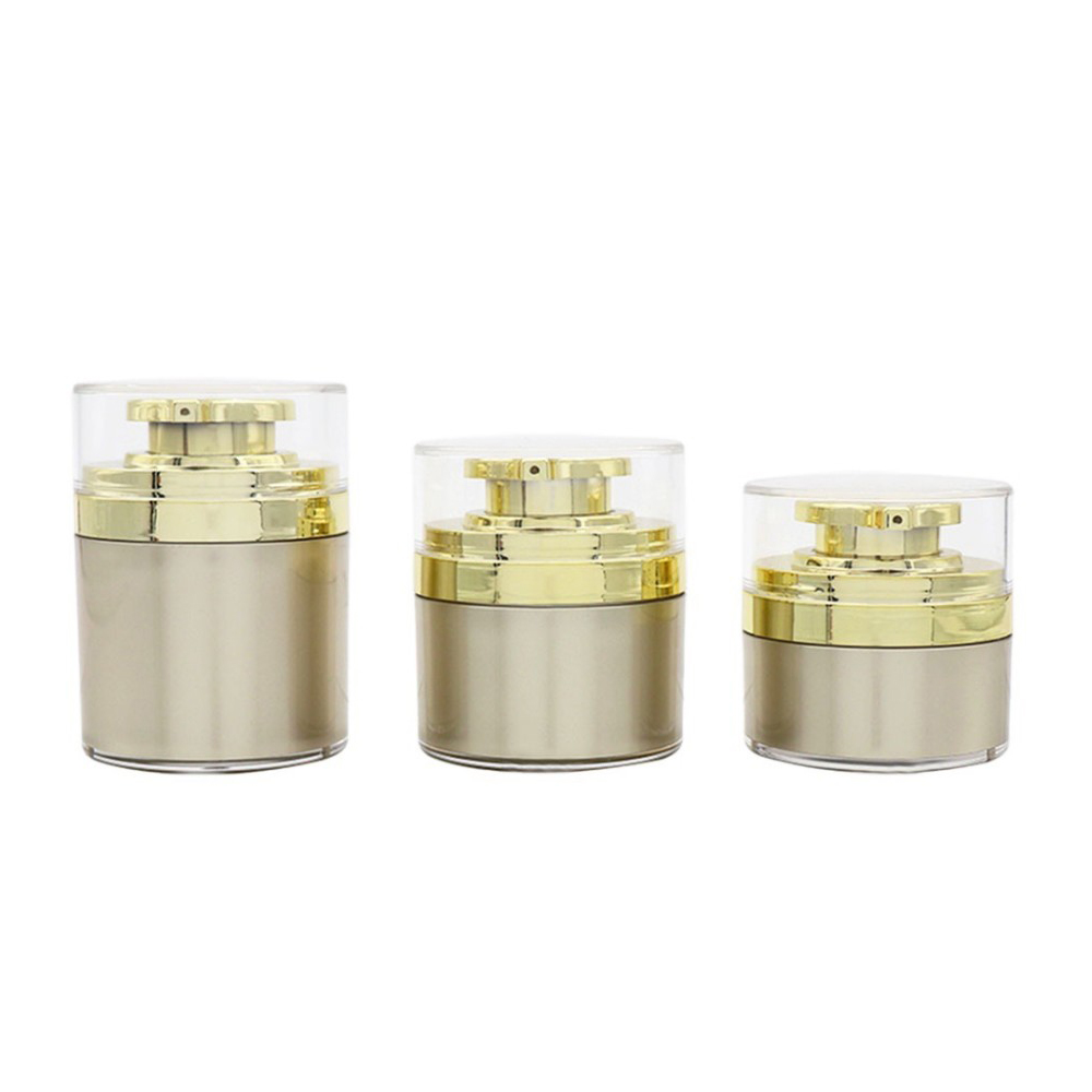 Acrylic Airless Cosmetic Cream Pump Jar For Lotion