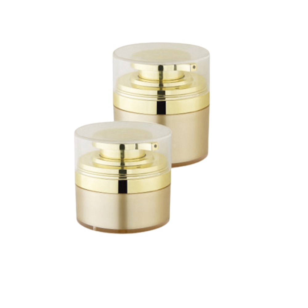 Acrylic Airless Cosmetic Cream Pump Jar For Lotion