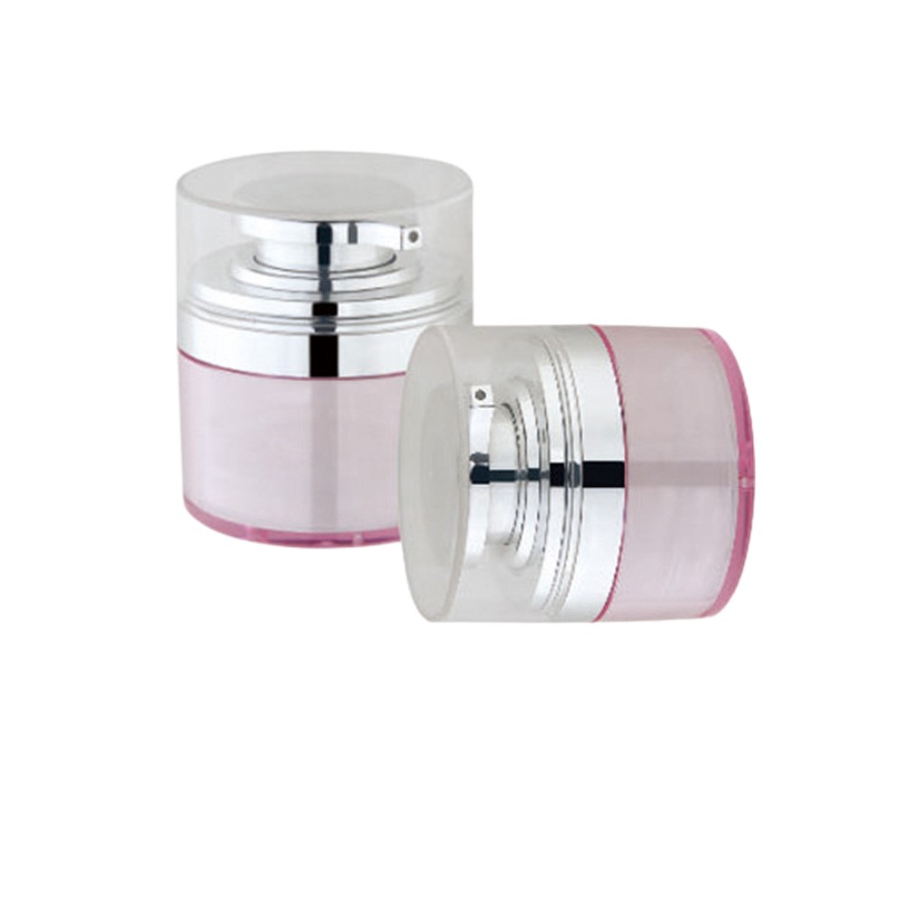 Acrylic Airless Cosmetic Cream Pump Jar For Lotion