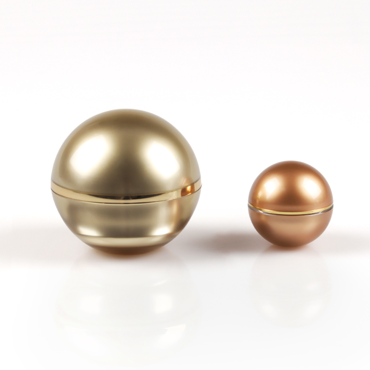 Acrylic Ball shape Jar and Bottle for Cosmetic Packaging