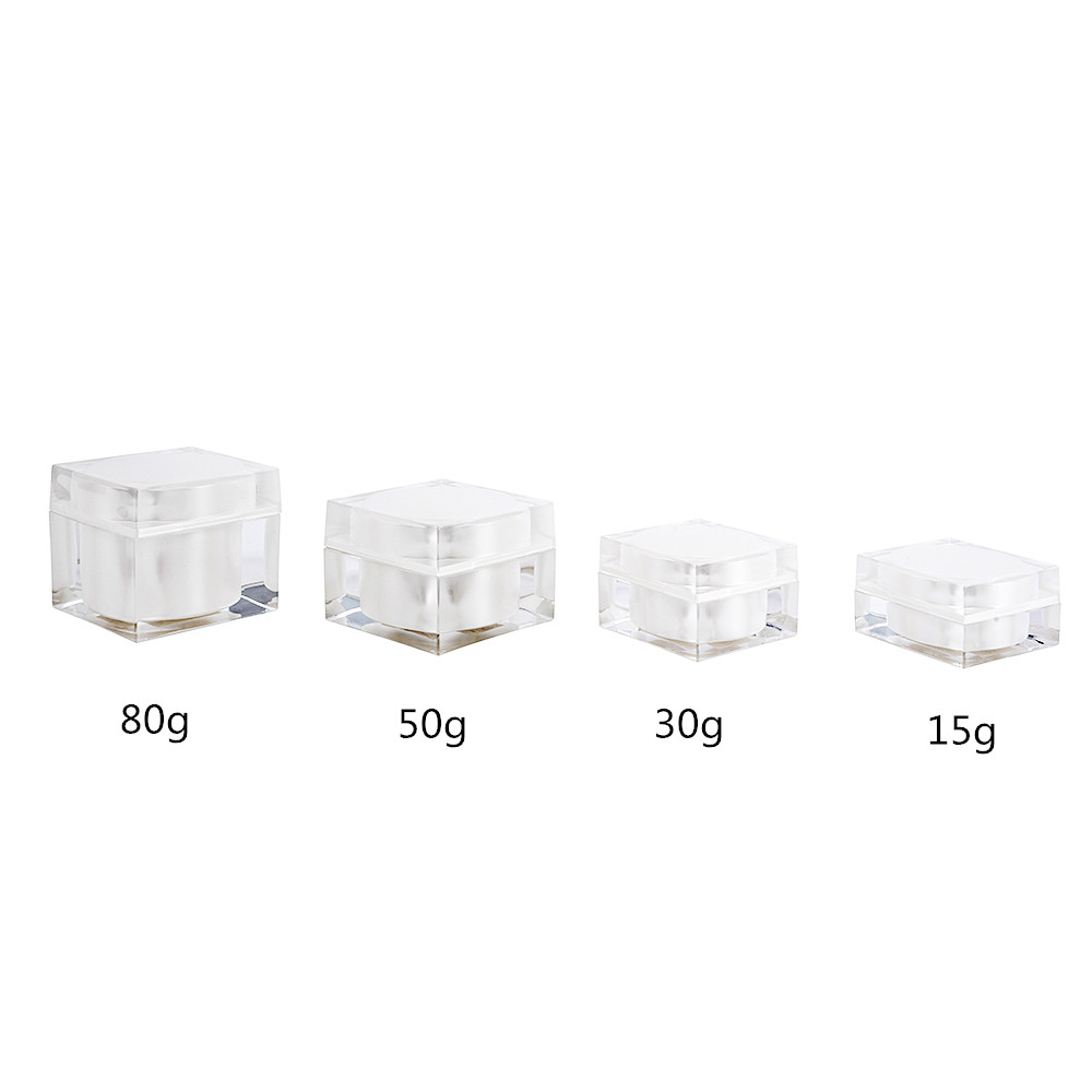 Acrylic Cosmetic Jar Luxury Cosmetic Packaging Skin Care Face Cream Container 15g 30g 50g 80g Acrylic Cosmetic Jar