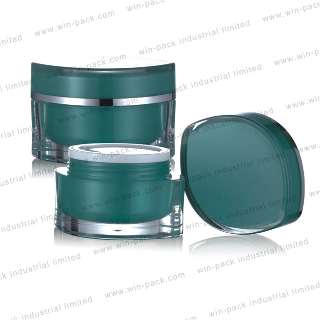 Acrylic Cosmetic Round Luxury Cream Plastic  lotion Jar 15g 30g 50g