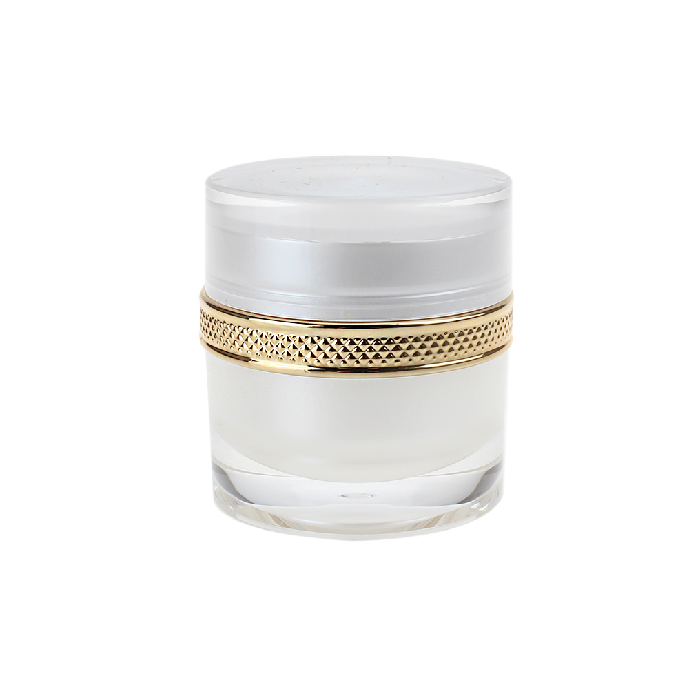 Acrylic Jars For Cream JA29, Pearl White Round 15g 30g 50g Eye Cream Jar