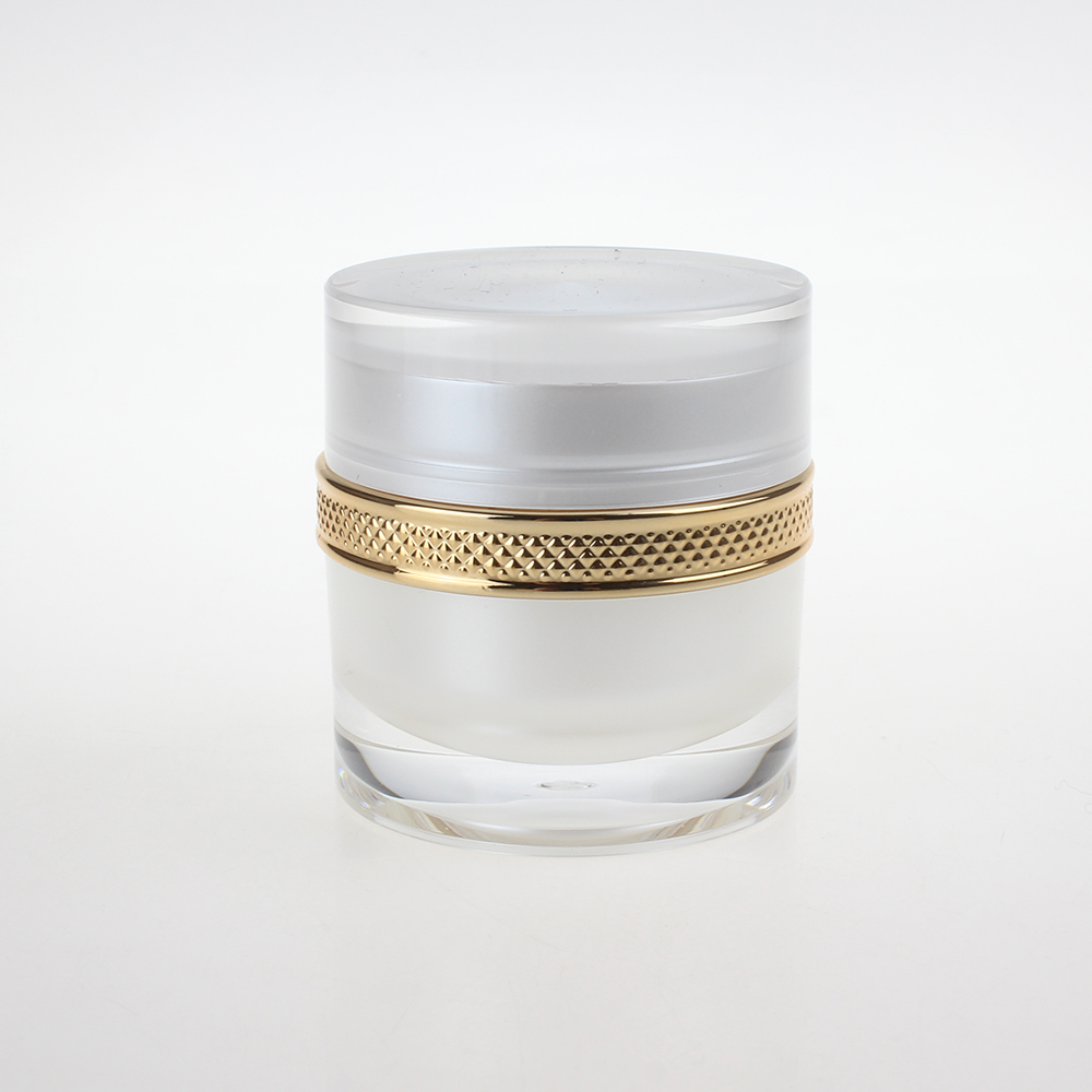 Acrylic Jars For Cream JA29, Pearl White Round 15g 30g 50g Eye Cream Jar