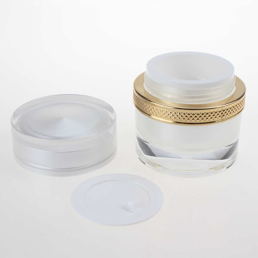 Acrylic Jars For Cream JA29, Pearl White Round 15g 30g 50g Eye Cream Jar