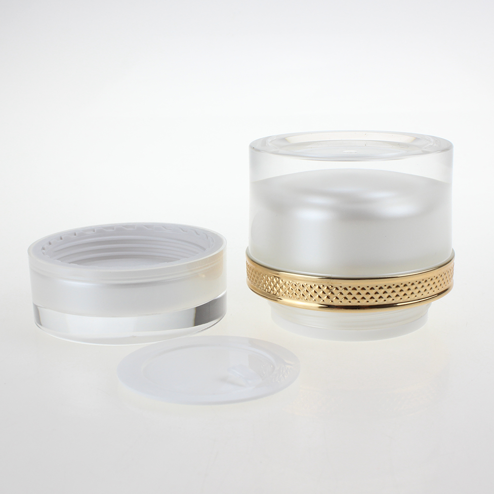 Acrylic Jars For Cream JA29, Pearl White Round 15g 30g 50g Eye Cream Jar