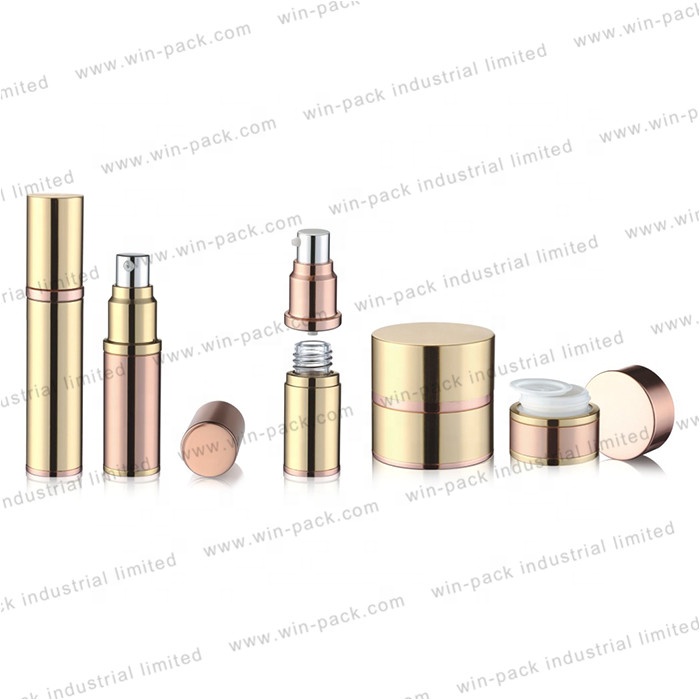 Acrylic Luxury small cosmetic jar and rose and gold cream container jars 15g 50g