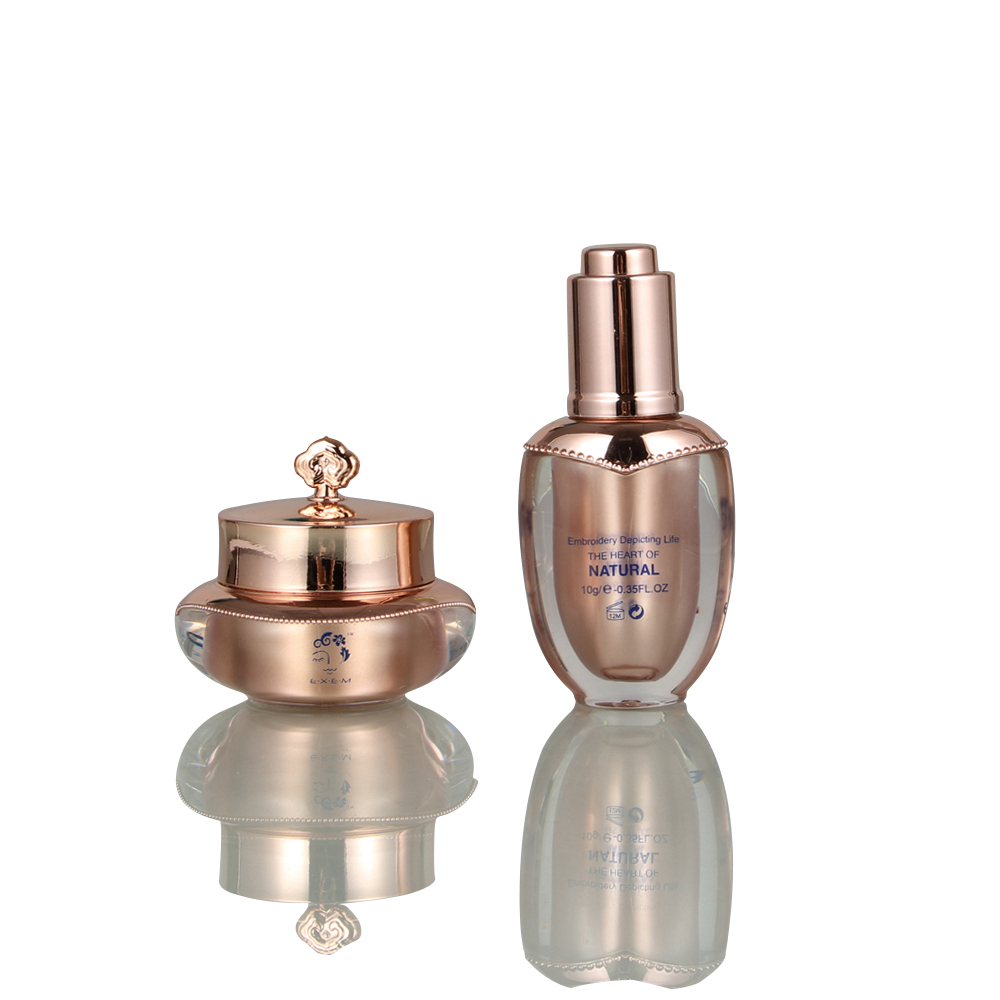 Acrylic Plastic Cosmetic Packaging Jars for beauty products plastic cosmetic jar