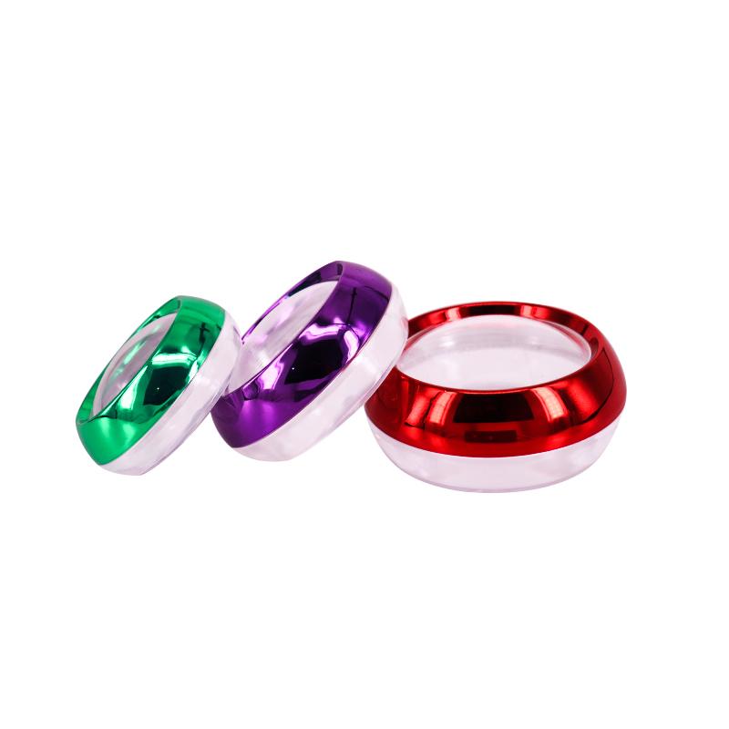 Acrylic UV Jar For Nail Gel Custom Colored Shaped Capsule Pills Container Plastic Acrylic Medicine Container For Pills