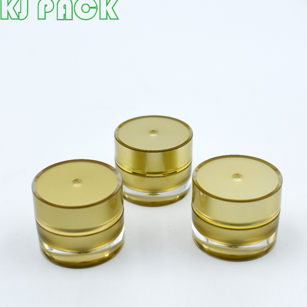 Acrylic cosmetic jar round clear pink cream 5g plastic jar acrylic