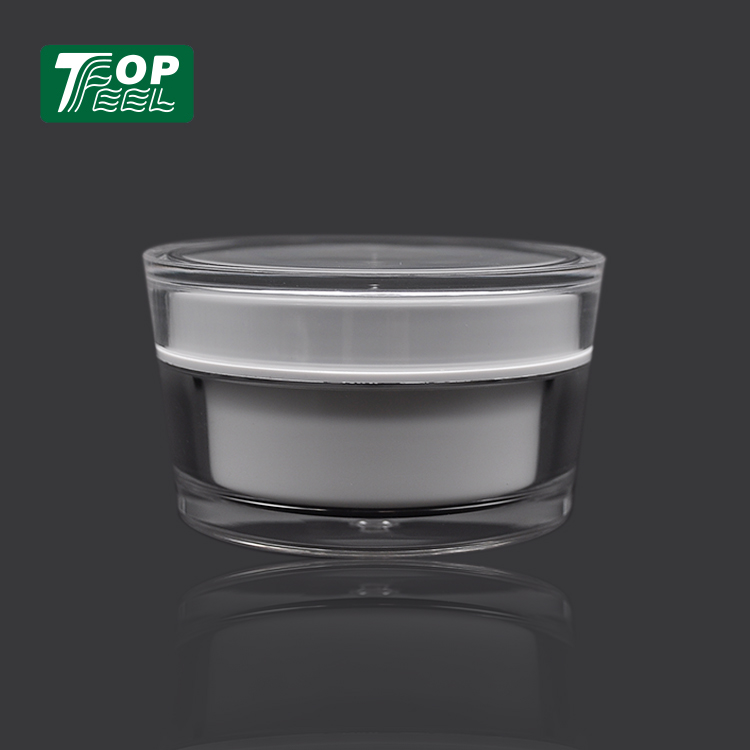 Acrylic cosmetic packaging double thick wall cream jar 15g 30g 50g 80g 100g 200g