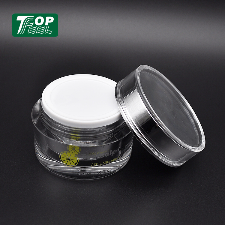 Acrylic cosmetic packaging double thick wall cream jar 15g 30g 50g 80g 100g 200g