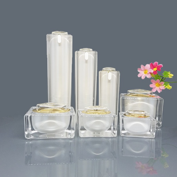 Acrylic cream bottle cream box skin care product packaging packaging material cosmetic empty bottle trial loading lotion