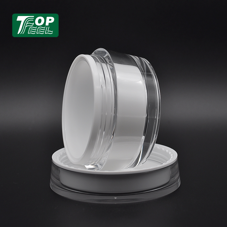 Acrylic material skin care cream use small round cosmetic container 30ml cream jars