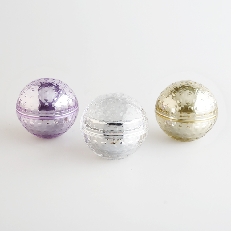 Acrylic rose gold silver colour round little bottle cosmetic jar for packaging 50g