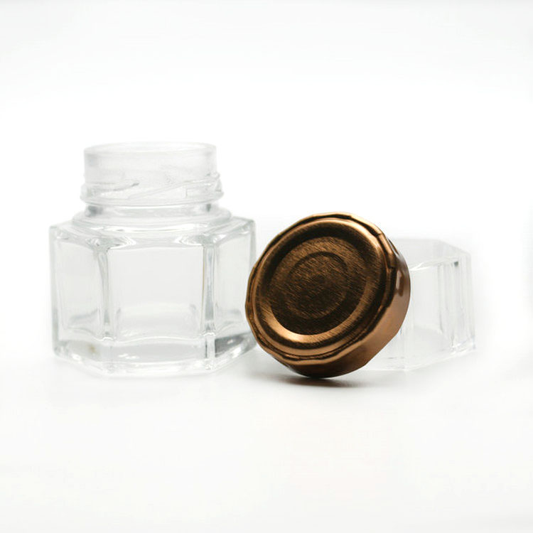 Adorable Honey Pots 45 ml with Metal Lug Cap and Transparent Cover