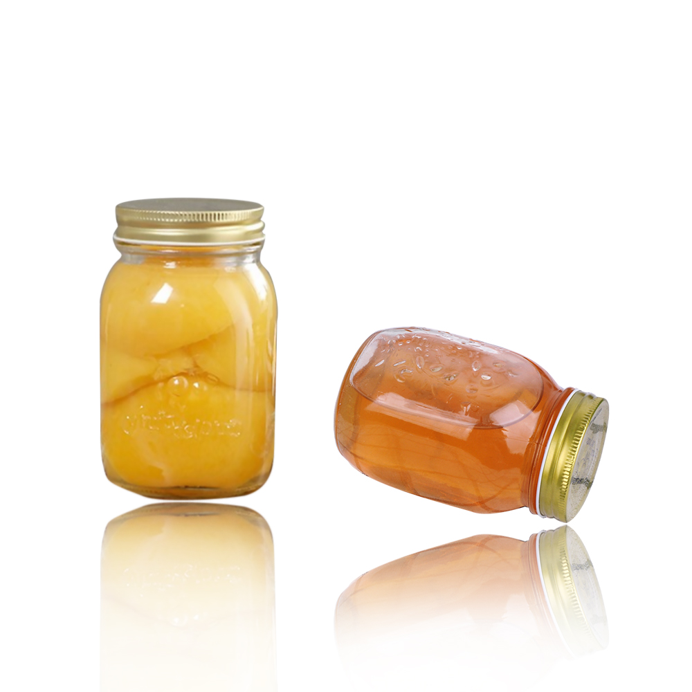 Aeofa 1 L embossed engraved canning 32 oz coffee food spice mason jar big mason storage jars with lids