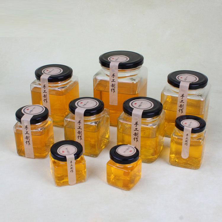 Affordable quality 100ml hexagonal honey glass jars glass jam jar