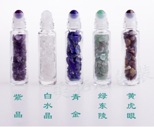 Agate beads Clear Roll On Sealing Type 10ml 15ml 20ml Personal Care Industrial Use sassafras roll on glass bottle