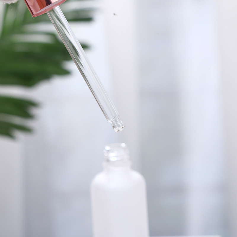 AiXin 5ml-100ml Cosmetic Bottles Packaging Clear Frosted Pink Rose Gold Dropper Bottle Essential Oil Transparent Dropper Bottle