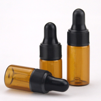 AiXin Private Label Essential Oil Serum Glass Bottles 2ml 3ml 5ml Amber Glass Essential Oil Dropper Bottle