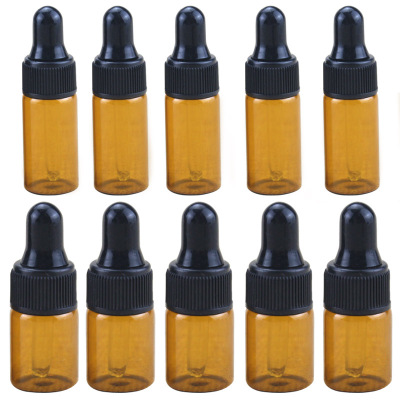 AiXin Private Label Essential Oil Serum Glass Bottles 2ml 3ml 5ml Amber Glass Essential Oil Dropper Bottle