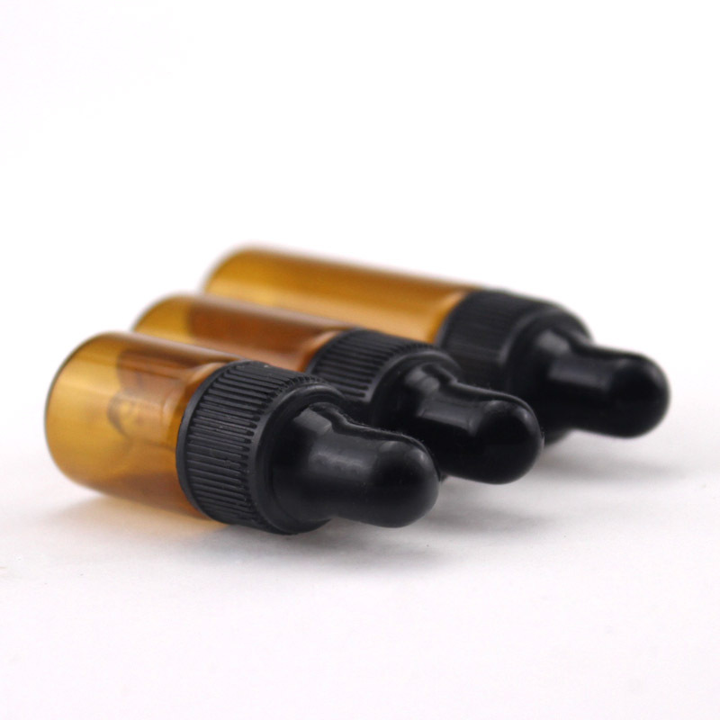 AiXin Private Label Essential Oil Serum Glass Bottles 2ml 3ml 5ml Amber Glass Essential Oil Dropper Bottle
