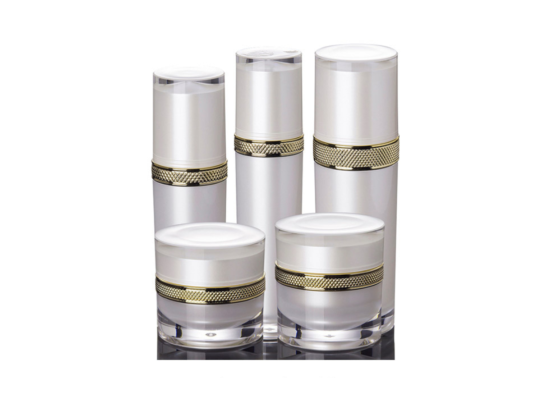 AiXin Wholesale Luxury Cosmetic Packaging 30ml 50ml 100ml 120ml Acrylic Pump Lotion Serum Bottle 30g 50g Acrylic Cream Jar