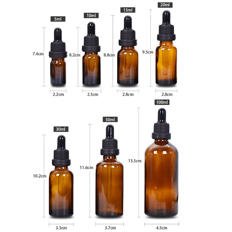 AiXin Wholesale OEM Serum Dropper Bottle Packaging 2oz Dropper Bottles Essential Oil 1oz 30ml Glass Dropper Bottle