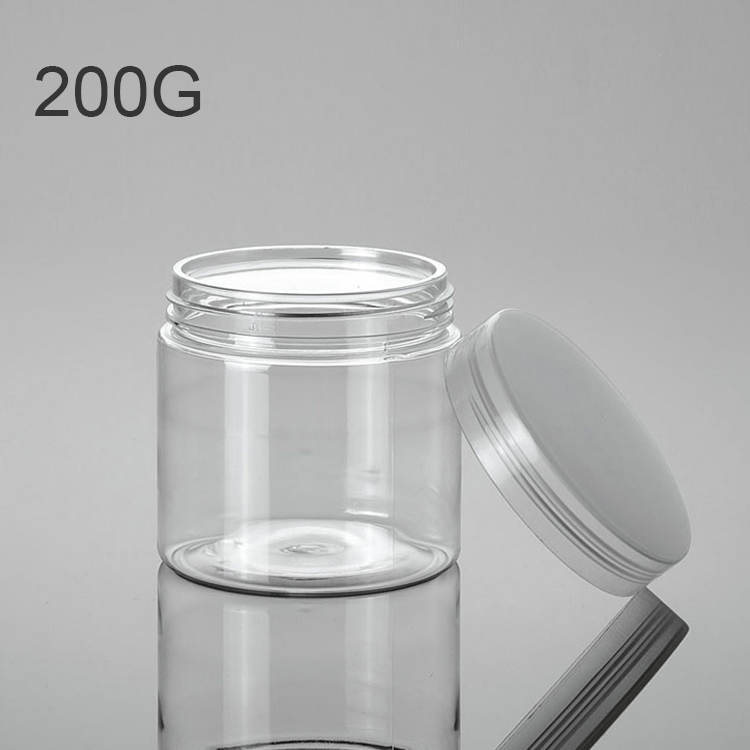AiXin Wholesale Private Label 50g 100g 120g 150g 200g Clear Facial Cosmetic PET Cream Jars Face Plastic Cream Jar