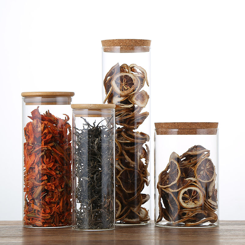 Air Tight Glass Jar Luxury Glass Candle Jar