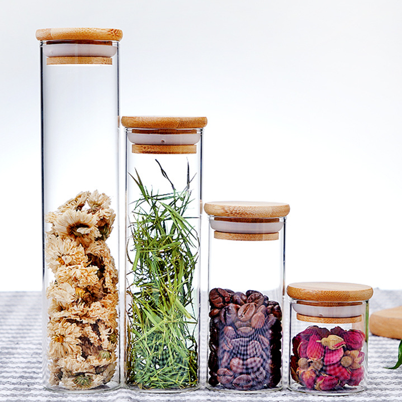 Air Tight Glass Jar Luxury Glass Candle Jar