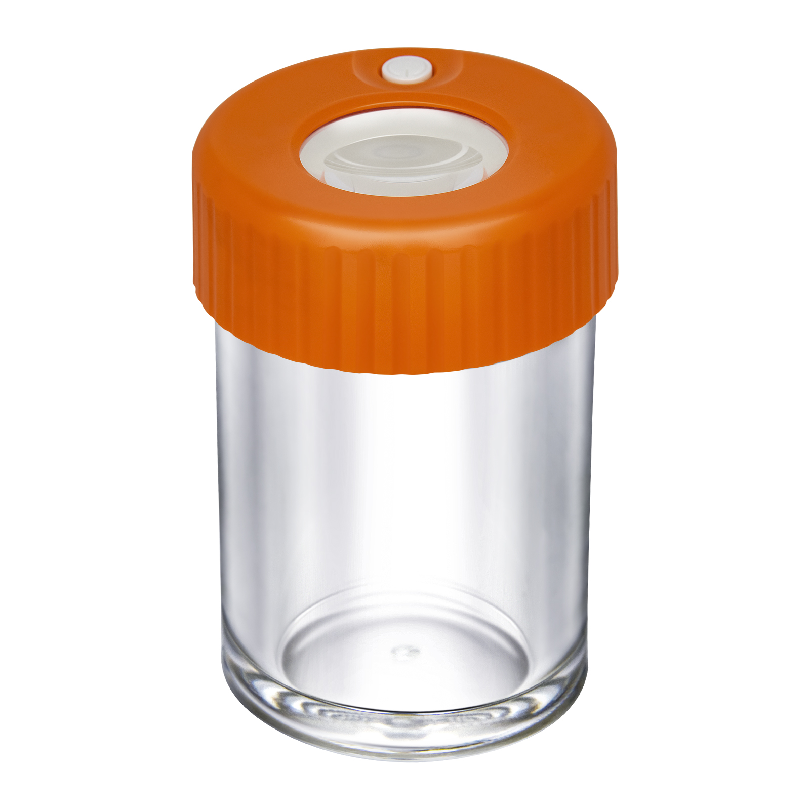 Air Tight Glass Weed Storage Magnifying Stash Glowing Jar Viewing Herb Container Pill Box Bottle with LED Light and USB Charger