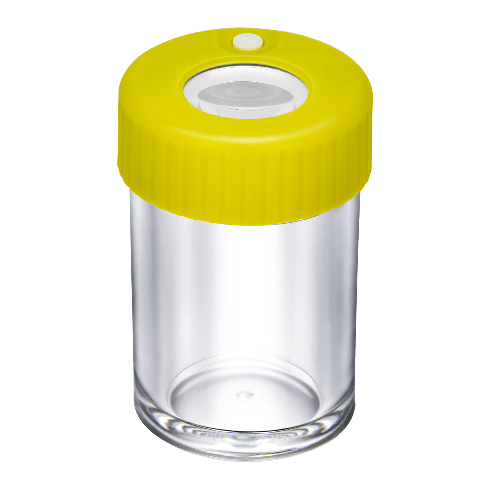 Air Tight Glass Weed Storage Magnifying Stash Glowing Jar Viewing Herb Container Pill Box Bottle with LED Light and USB Charger