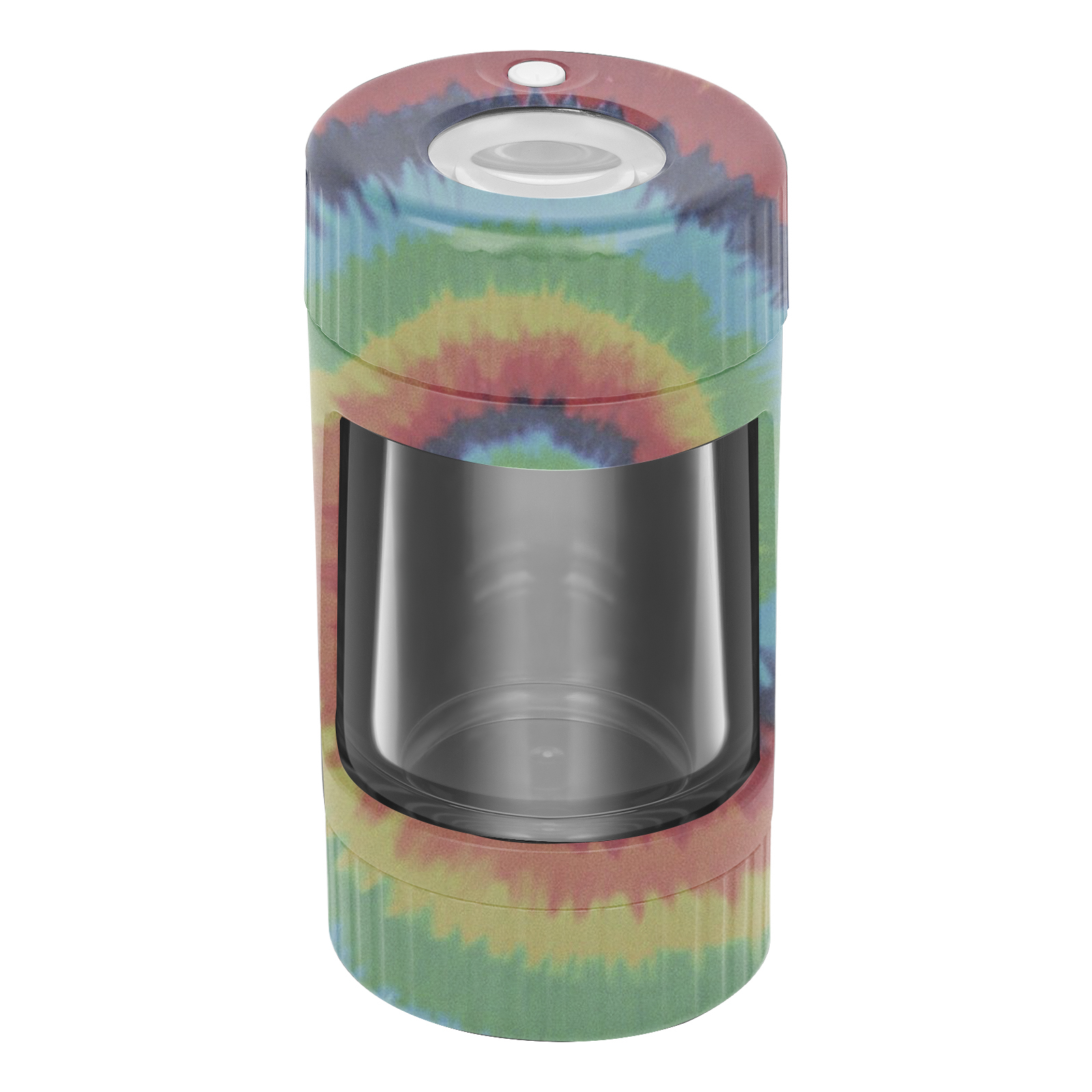 Air Tight Glass Weed Storage Magnifying Stash Jar Viewing Herb Container Pill Box Bottle with LED Light and USB Charger