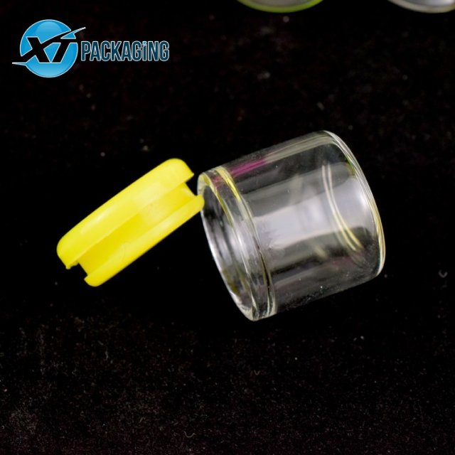Air tight smell proof weed packaging jar hemp storage glass jar concentrate containers CBD oil glass container jars