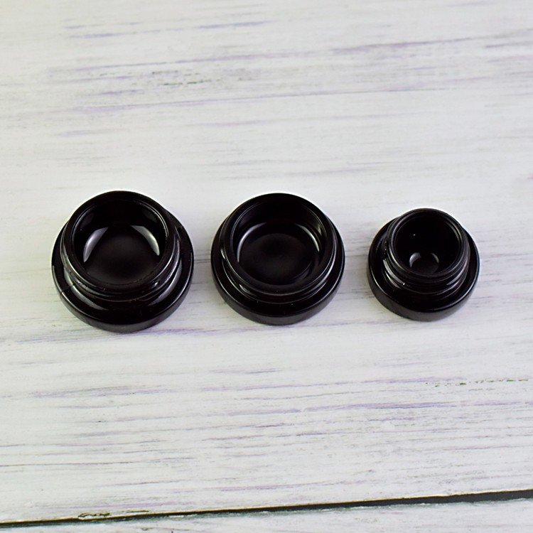Air tight smell proof weed packaging jar hemp storage glass jar concentrate containers CBD oil glass container jars