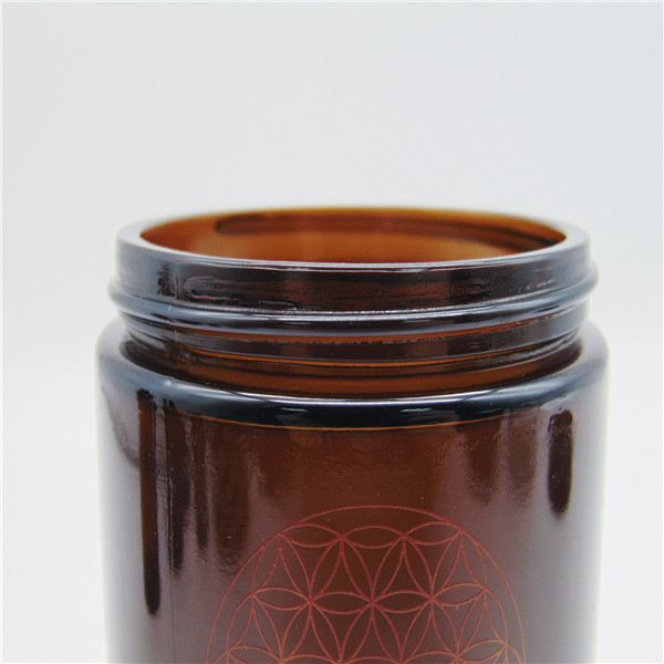 Airless Customized Luxury Amber 240ml Round 8OZ Cosmetic Jars and Bottles with Lid