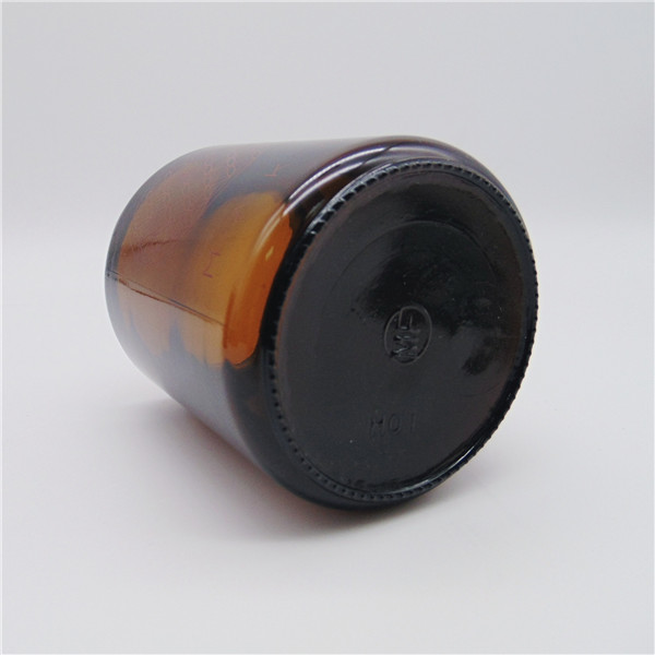 Airless Customized Luxury Amber 240ml Round 8OZ Cosmetic Jars and Bottles with Lid