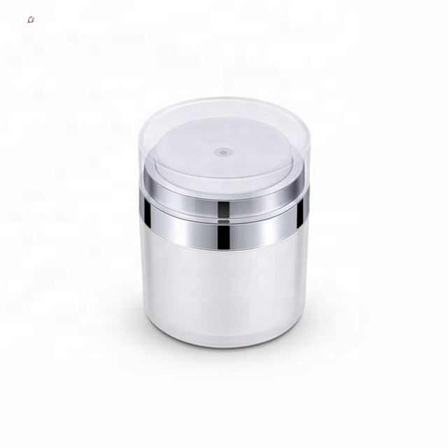 Airless pump cream jar container for lotion packaging 15g 30g 50g