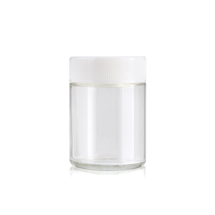 Airless weed 45g 70g 90g 110g empty smell child proof hemp glass container jar