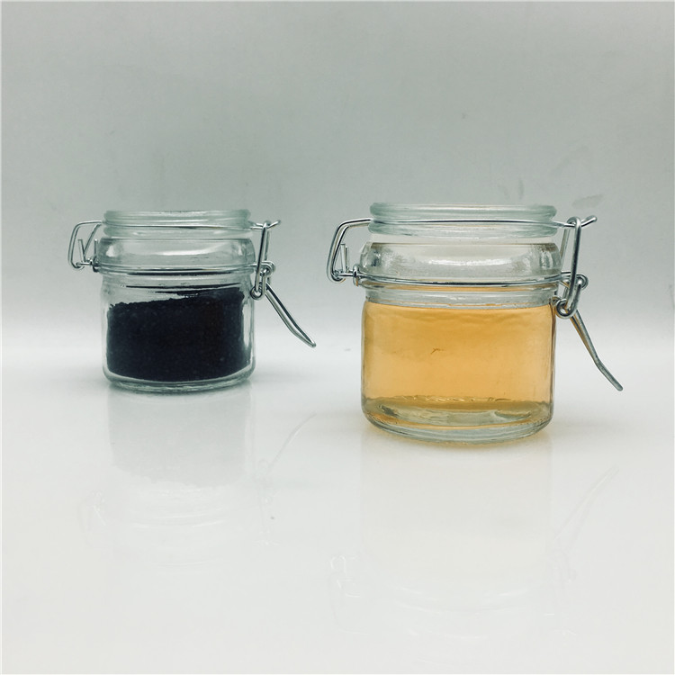 Airtight 100ml 4oz snack food jar take away ice cream jar with swing clip top