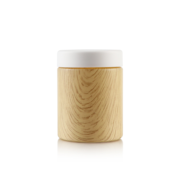 Airtight 1oz 2oz 3oz 4oz color transfer cbd flower smell proof glass jar weed storage container jar with crc cap